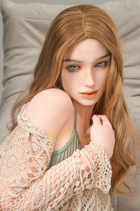 Blonde Life Size Sex Doll Silicone 162cm Minus S17 Luna